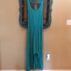 Wrangler hi-low maxi dress with embroidered strap